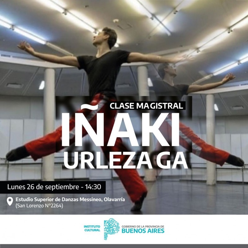 Iaki Urlezaga dar una clase magistral de danza en Olavarra